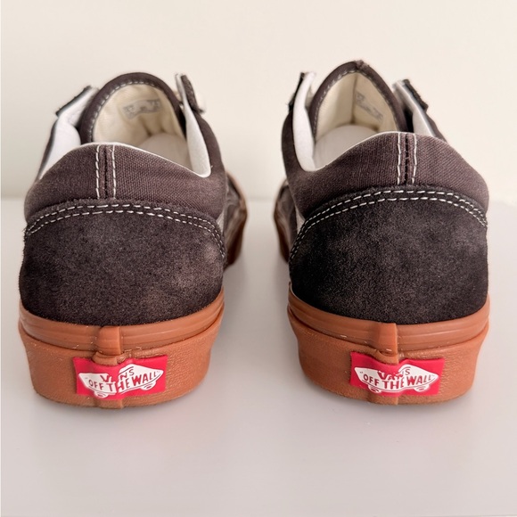 Vans Old Skool Brown and Cream Sneakers - Picture 3 of 5